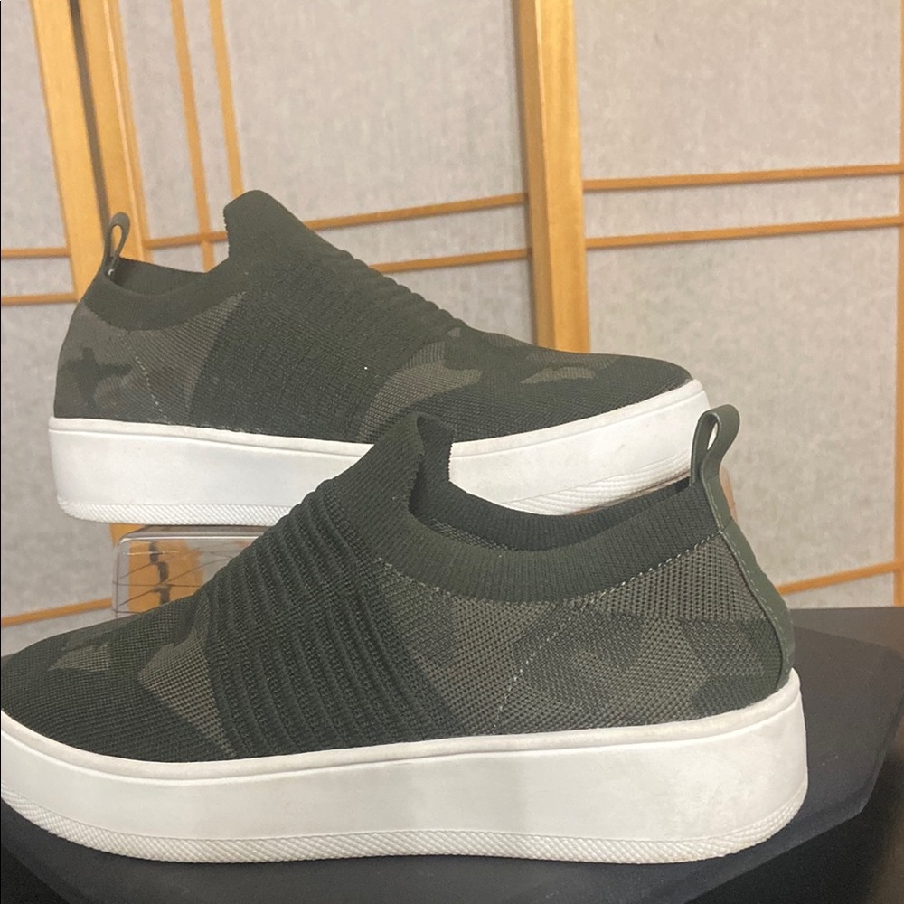 Camo Slip-On Sneakers